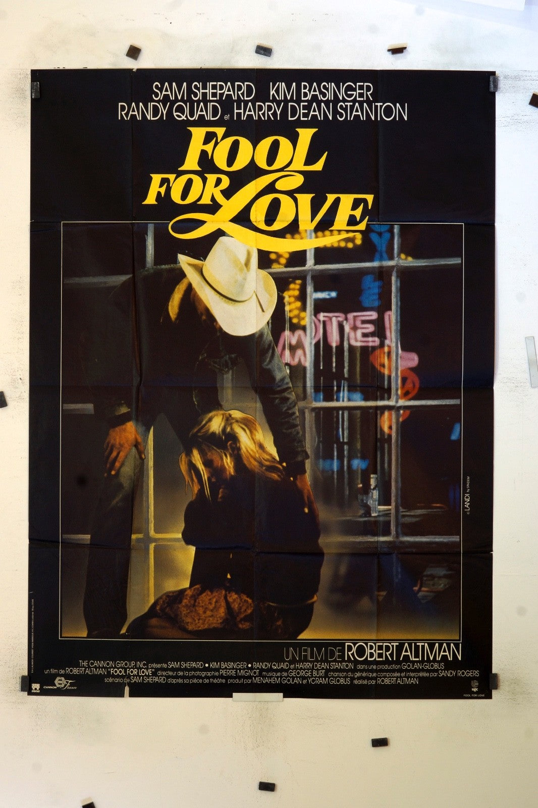 FOOL FOR LOVE SAM SHEPARD MOVIE POSTER ORIGINAL (120X160)
