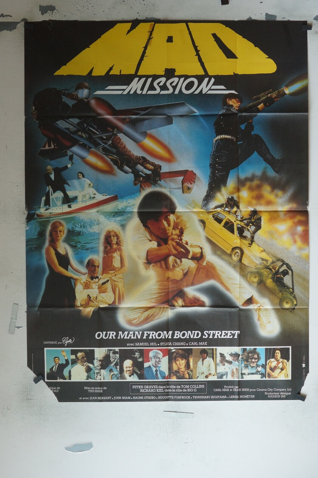 MAD MISSION POSTER ORIGINAL 120x160 JEAN CARMET