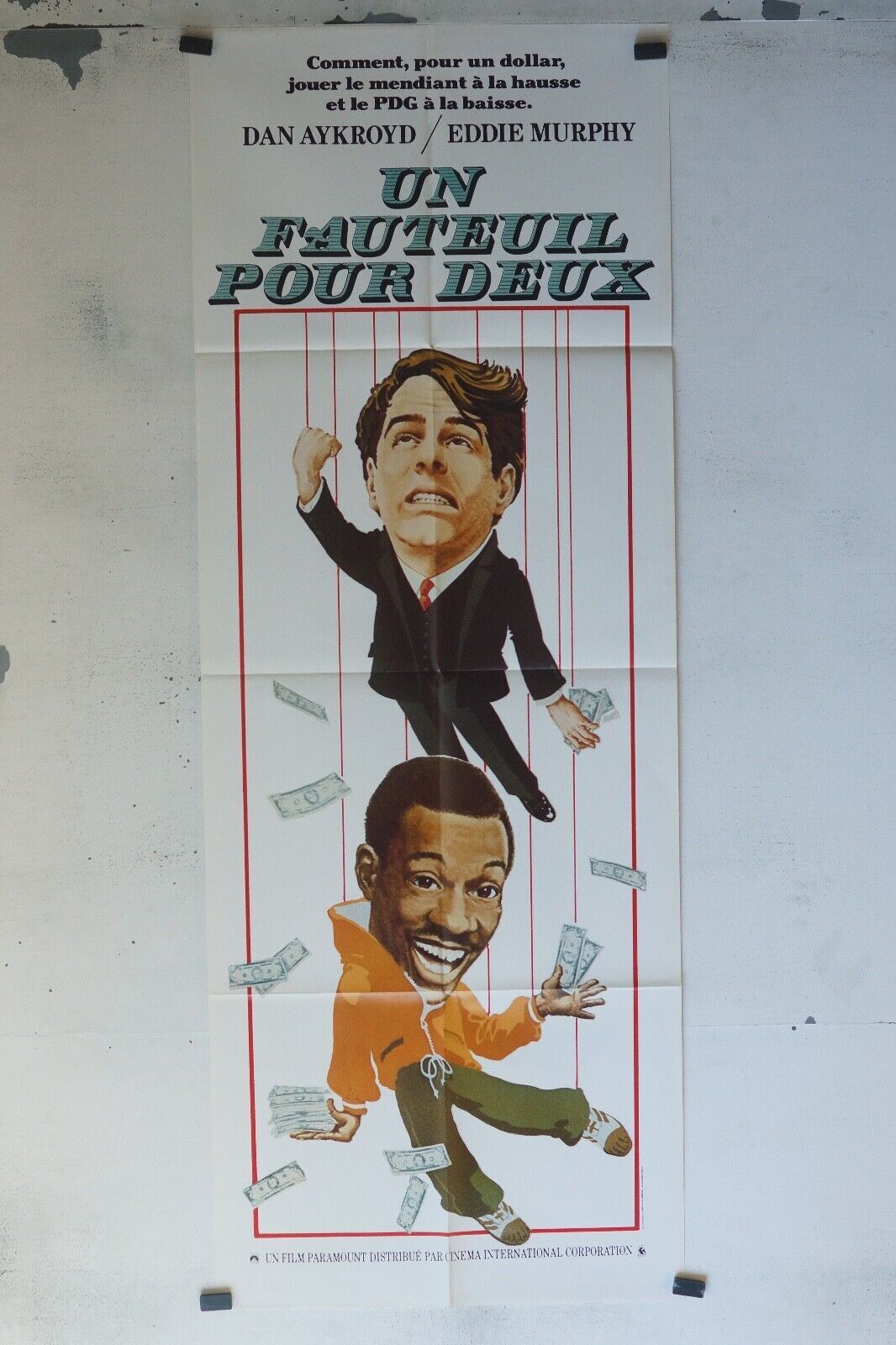 UN FAUTEUIL POUR DEUX MOVIE POSTER ORIGINAL 60x160 DAN AYKROYD