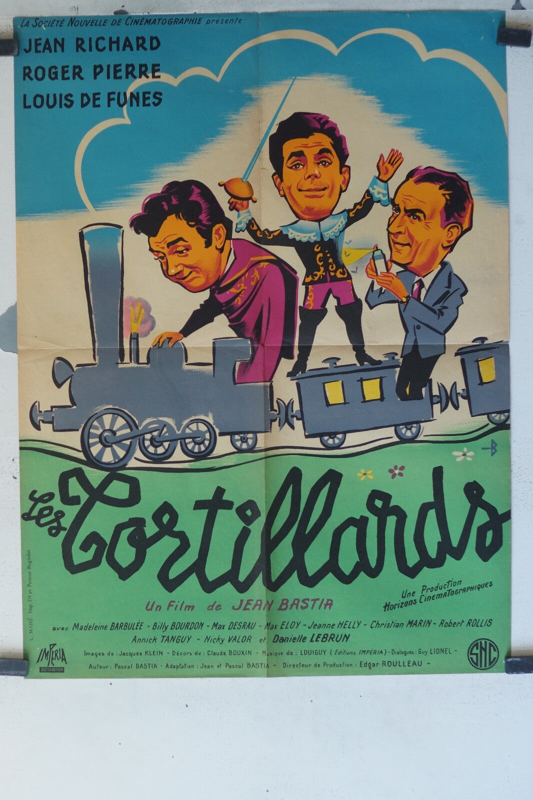 TORTILLARDS (LES) MOVIE POSTER ORIGINAL (60X80) Louis de funès , Danièle Lebrun 