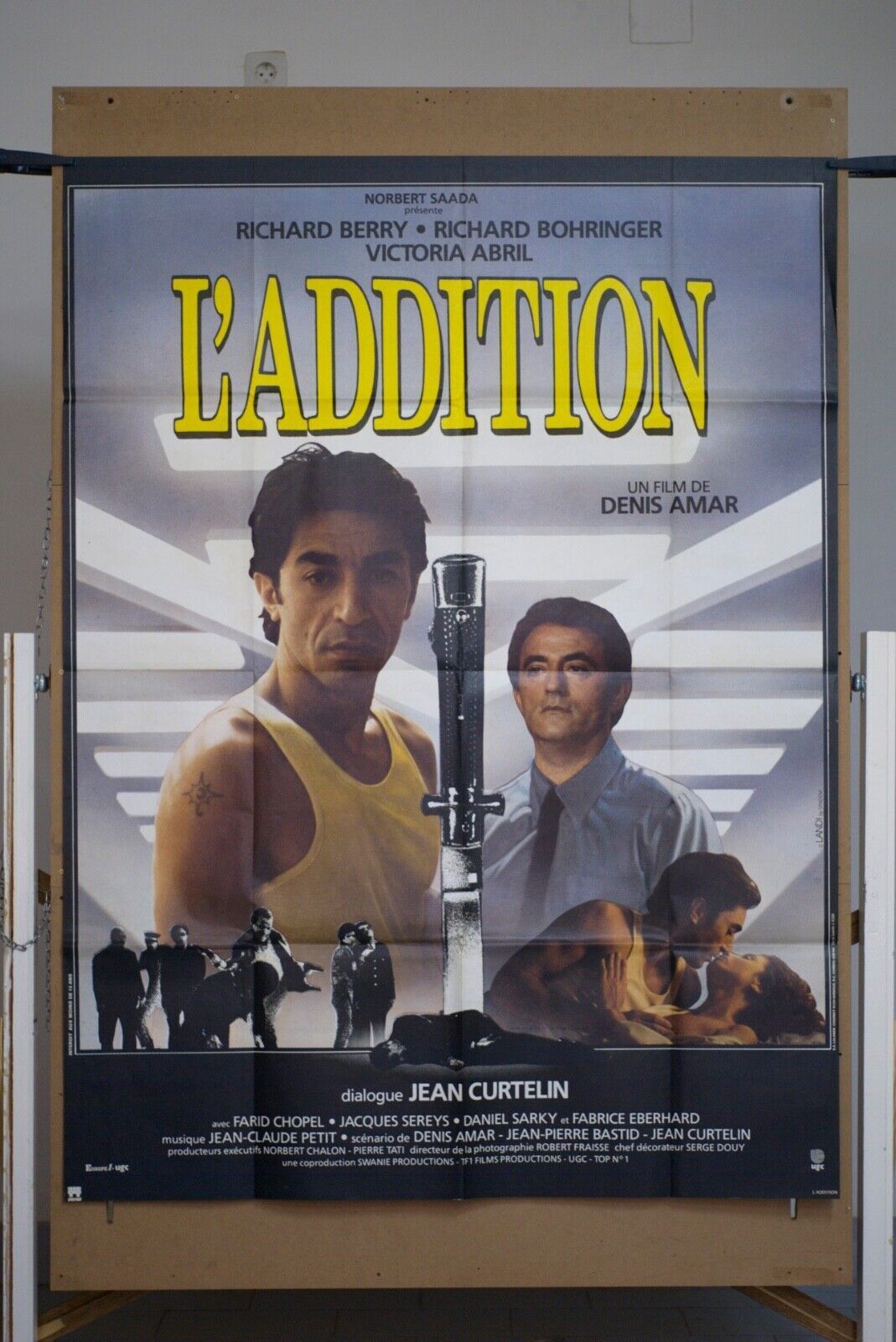 L’ADDITION Original Movie Poster 120X160 RICHARD BERRY