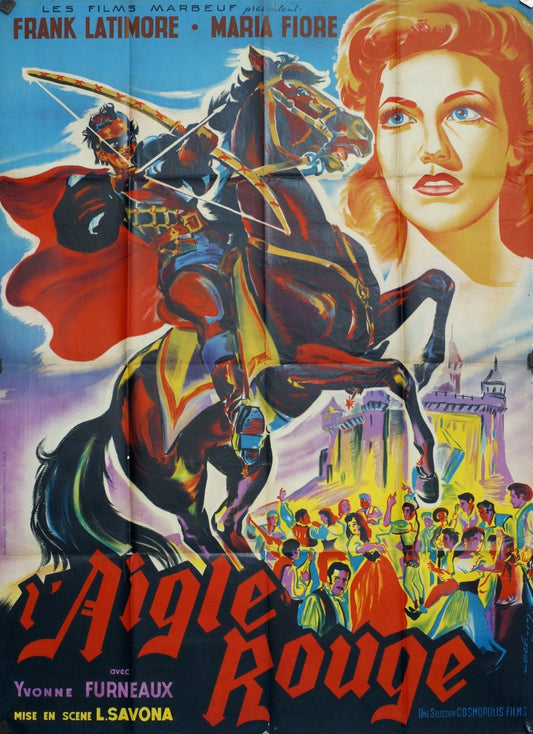 L’AIGLE ROUGE FRANK LATIMORE MOVIE POSTER ORIGINAL 120x160