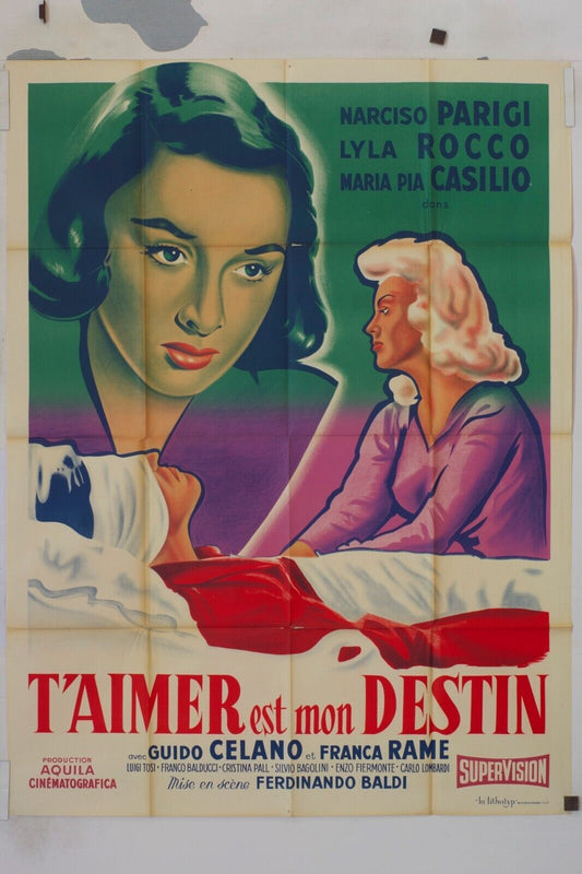 T’AIMER EST MON DESTIN MOVIE POSTER ORIGINAL 120x160 GUIDO CELANO
