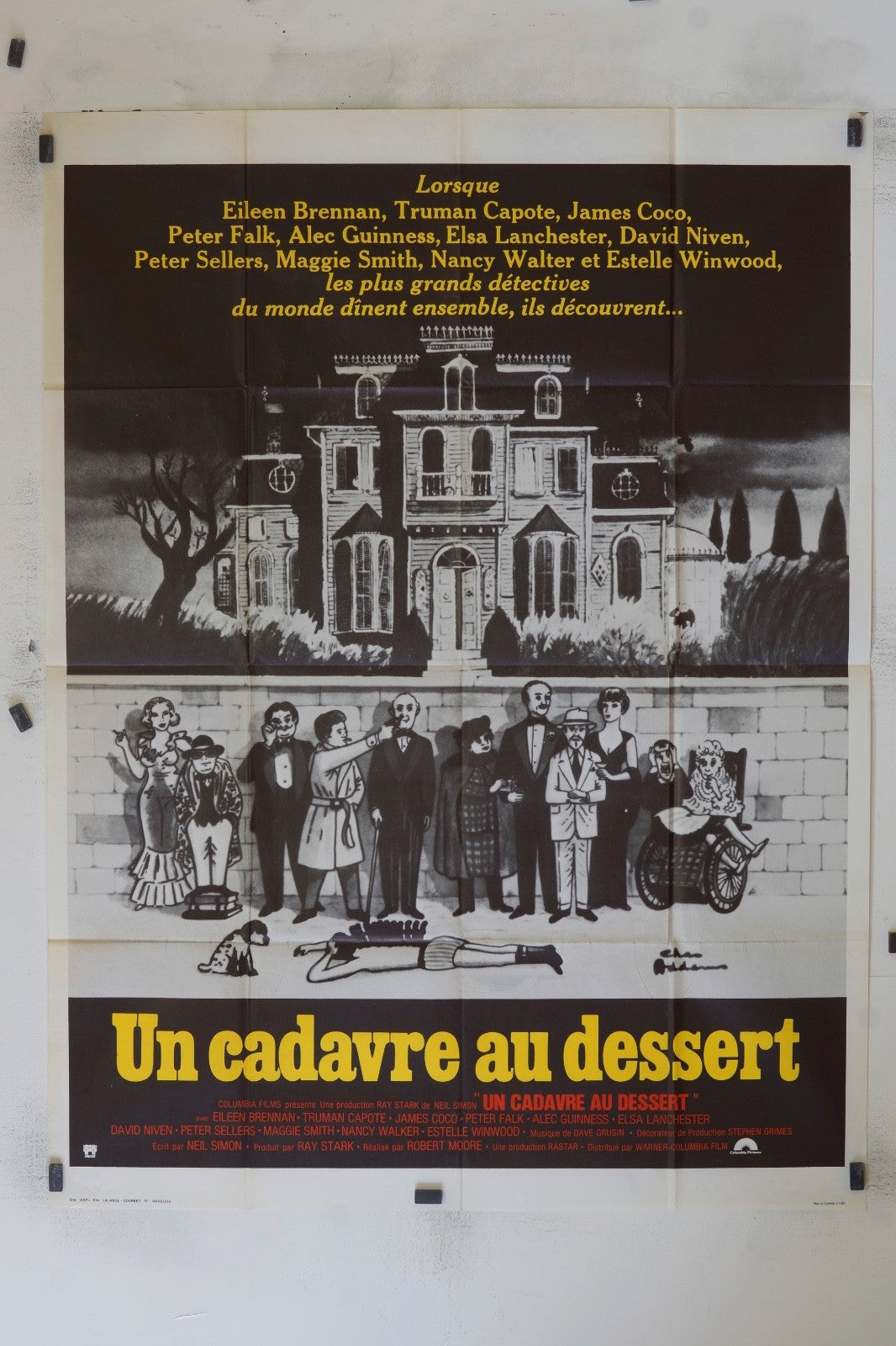 UN CADAVRE AU DESSERT EILEEN BRENNAN MOVIE POSTER ORIGINAL 120x160