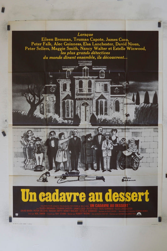 UN CADAVRE AU DESSERT EILEEN BRENNAN MOVIE POSTER ORIGINAL 120x160