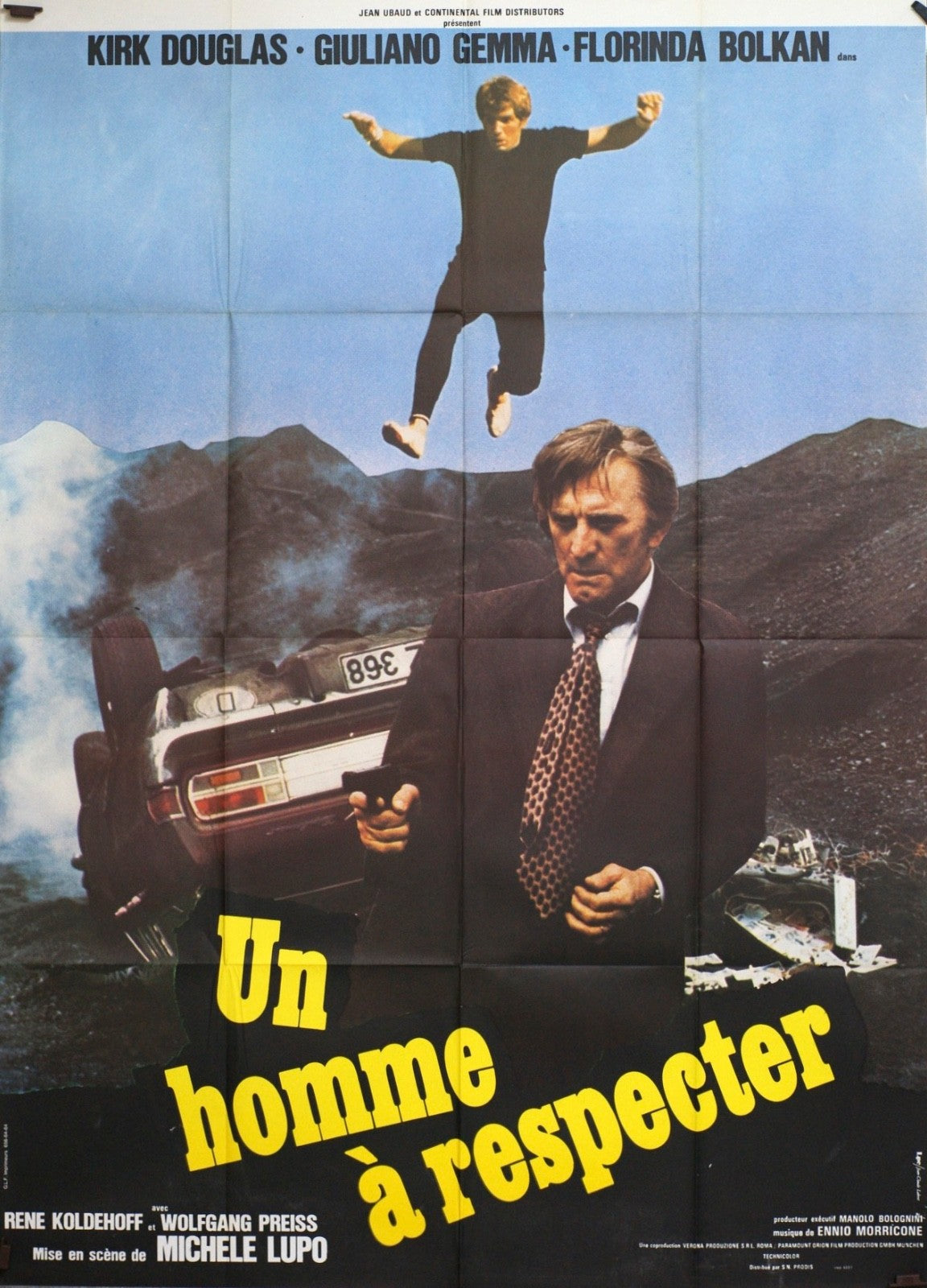 UN HOMME A RESPECTER KIRK DOUGLAS MOVIE POSTER ORIGINAL 120x160