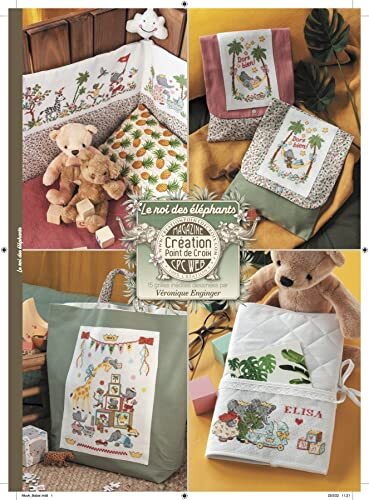 LE ROI DES ÉLÉPHANTS FRENCH VERSION CROSS STITCH MAGAZINE