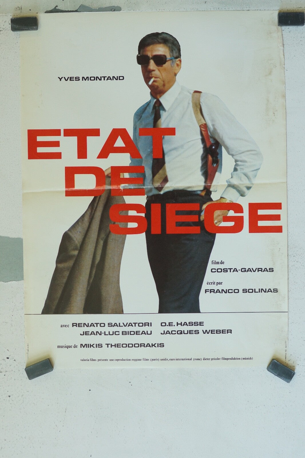 ETAT DE SIÈGE ORIGINAL 40x60 YVES MONTANT – COSTA GAVRAS