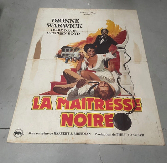 LA MAITRESSE NOIR, MOVIE POSTER ORIGINAL  SUR KRAFT (120X160)