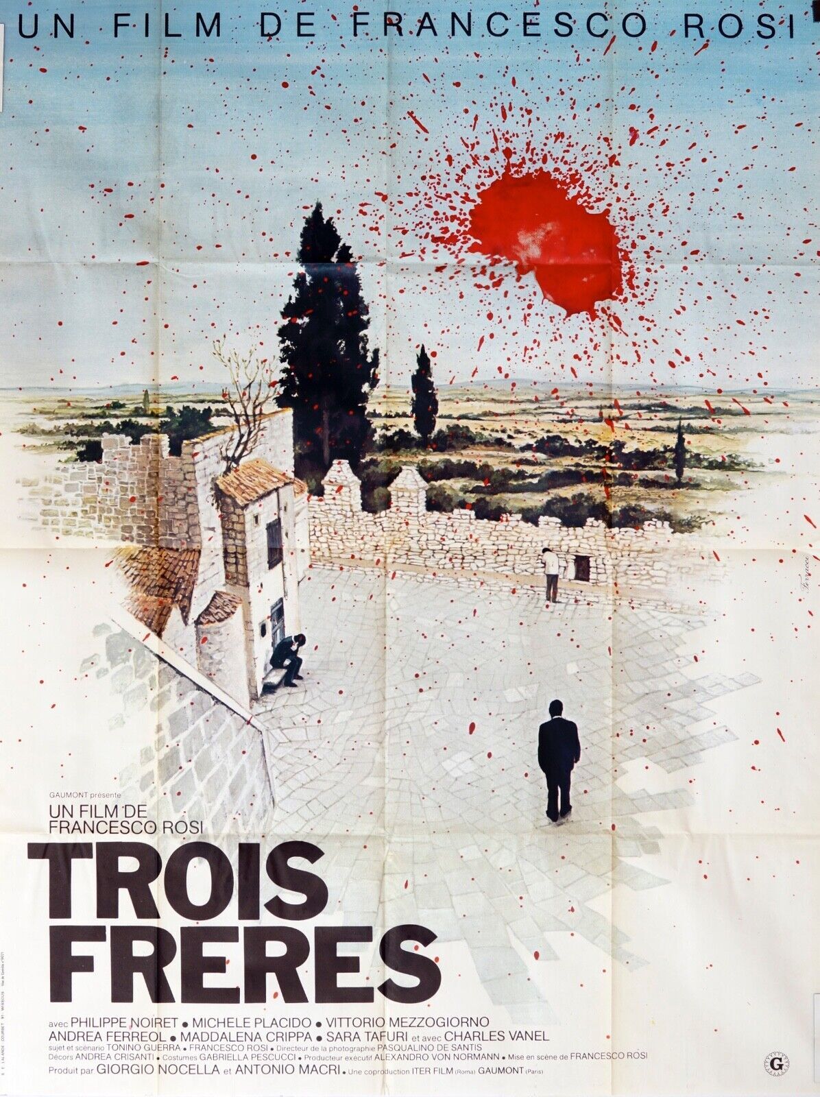 TROIS FRÈRES MOVIE POSTER ORIGINAL 120x160 PHILIPPE NOIRET