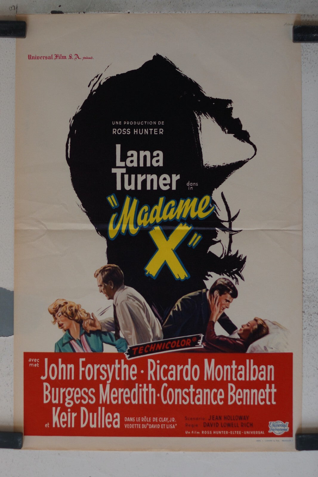 MADAME X (POSTER BELGE ORIGINAL) 30x55, LANA TURNER