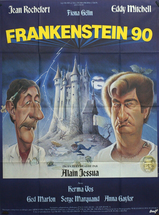 FRANKENSTEIN 90 MOVIE POSTER ORIGINAL (120X160) JEAN ROCHEFORT