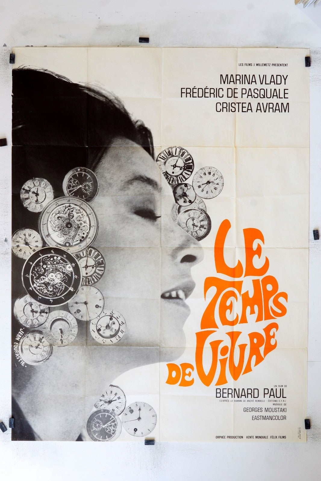 LE TEMPS DE VIVRE  MARINA VLADY MOVIE POSTER ORIGINAL 120x160