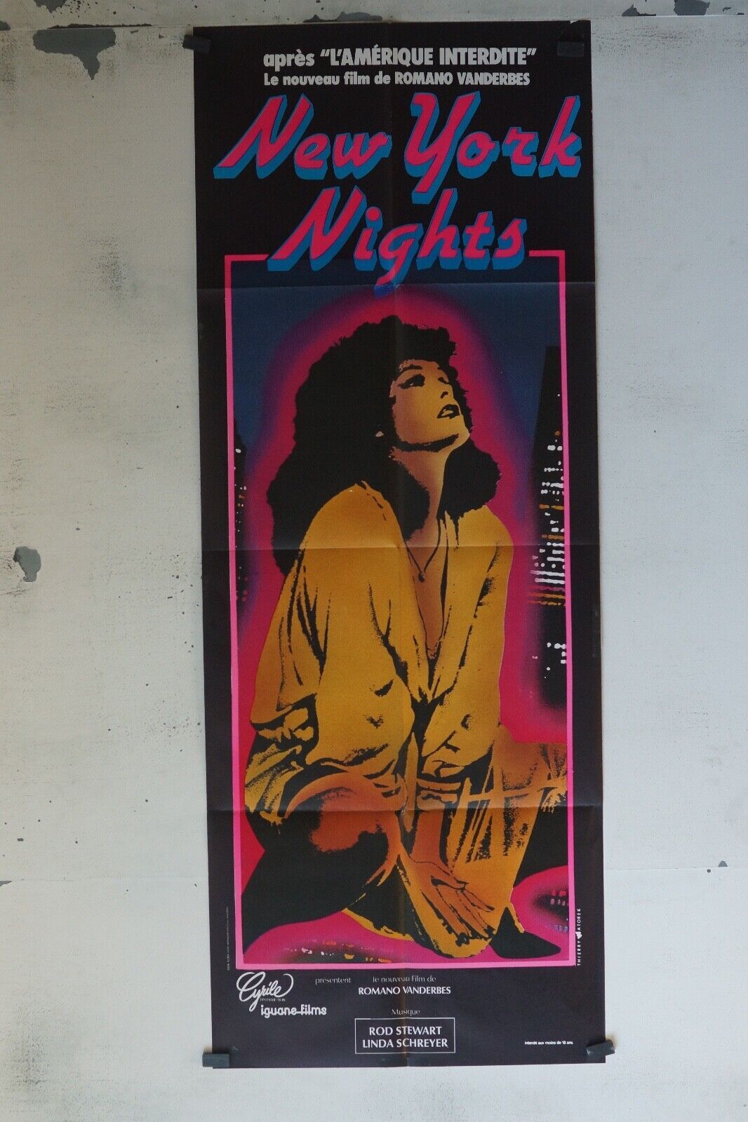NEW YORK NIGHTS POSTER ORIGINAL 60x160 ROD STEWART