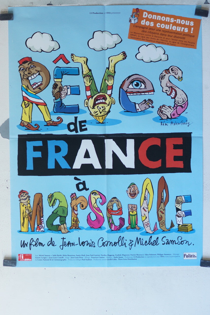 REVE DE FRANCE A MARSEILLE MOVIE POSTER ORIGINAL (60X80) Michel Samson ,