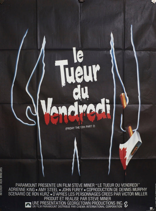 LE TUEUR DU VENDREDI STEVE MINER MOVIE POSTER ORIGINAL 120x160