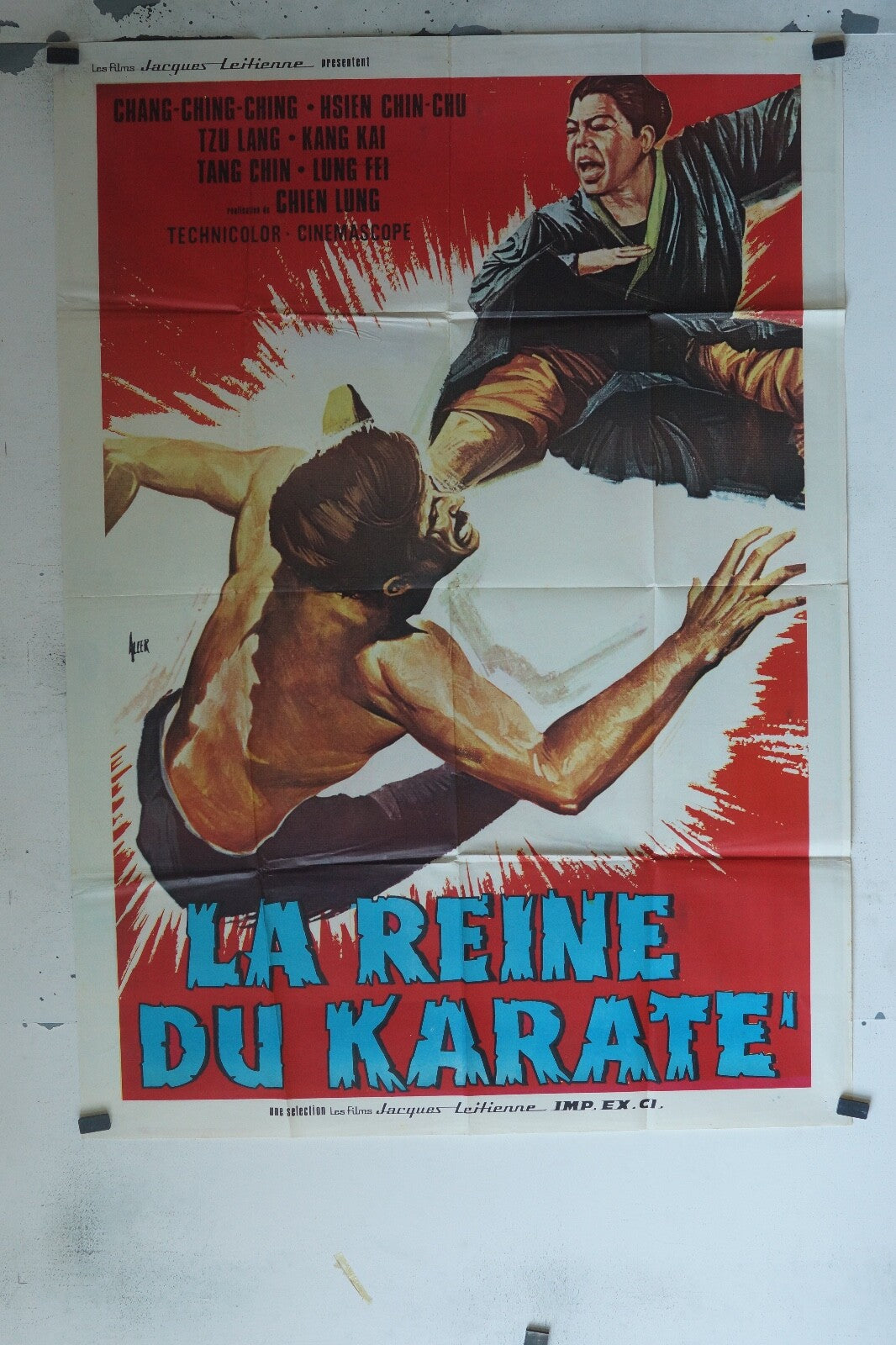 LA REINE DU KARATÉ MOVIE POSTER ORIGINAL 120x160 CHING-CHING