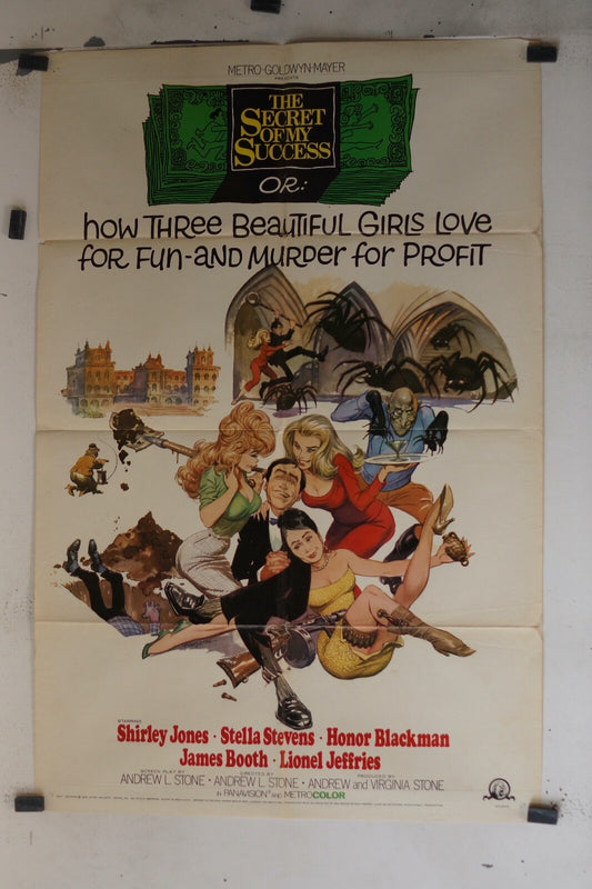 THE SECRET OF MY SUCCESS (1965) ORIGINAL MOVIE POSTER SHIRLEY JONES – STELLA