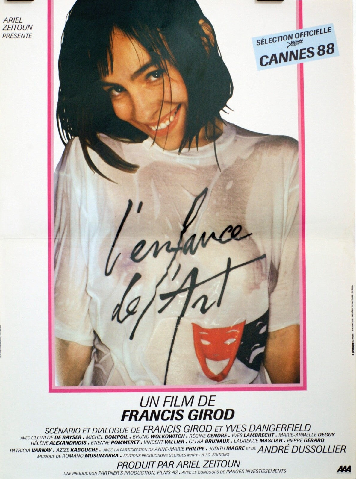 L'ENFANCE DE L’ART POSTER ORIGINAL (40X60) Francis Girod, Clotilde De Bayser