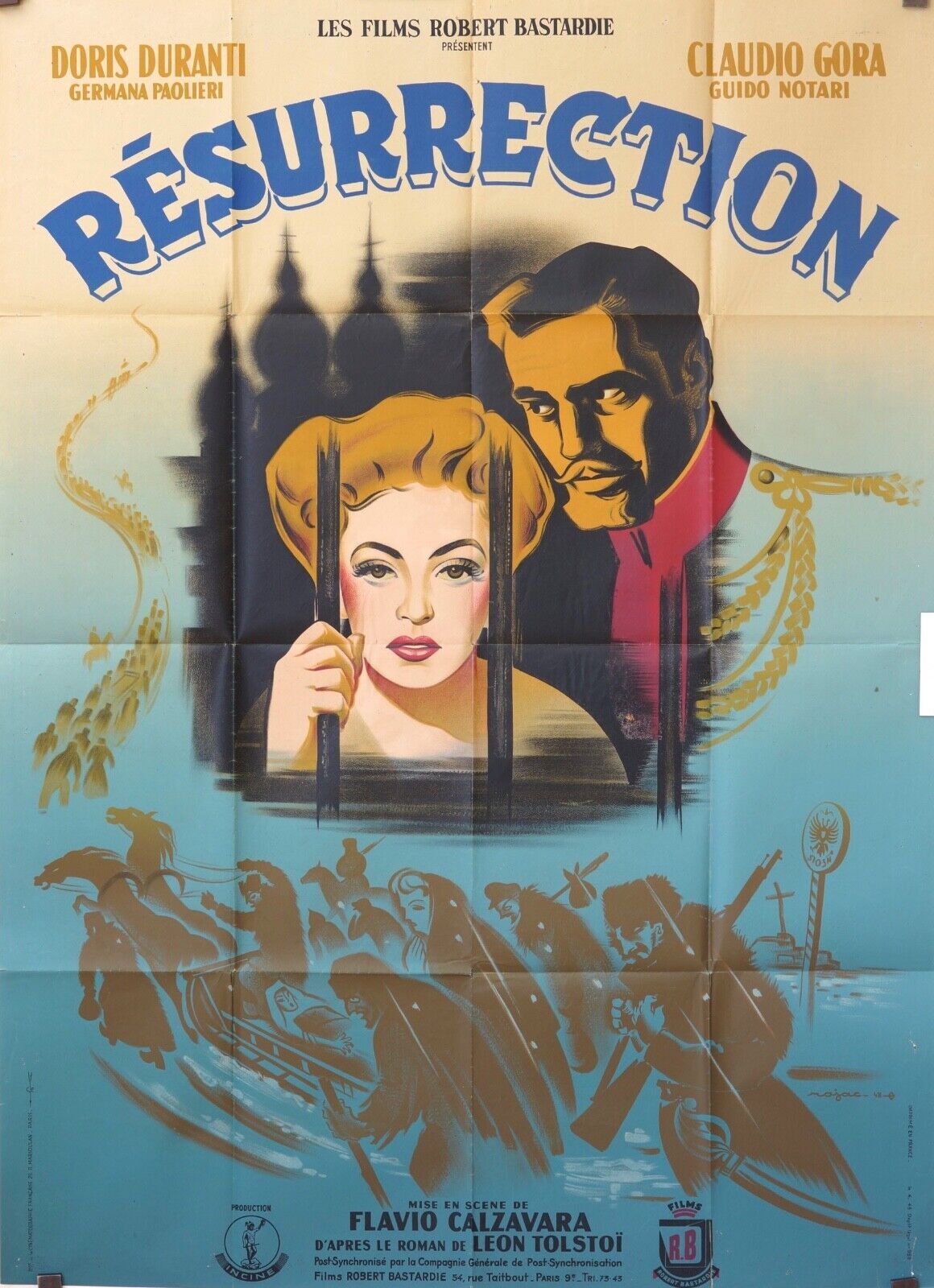 RÉSURRECTION MOVIE POSTER ORIGINAL 120x160 DORIS DURANTI