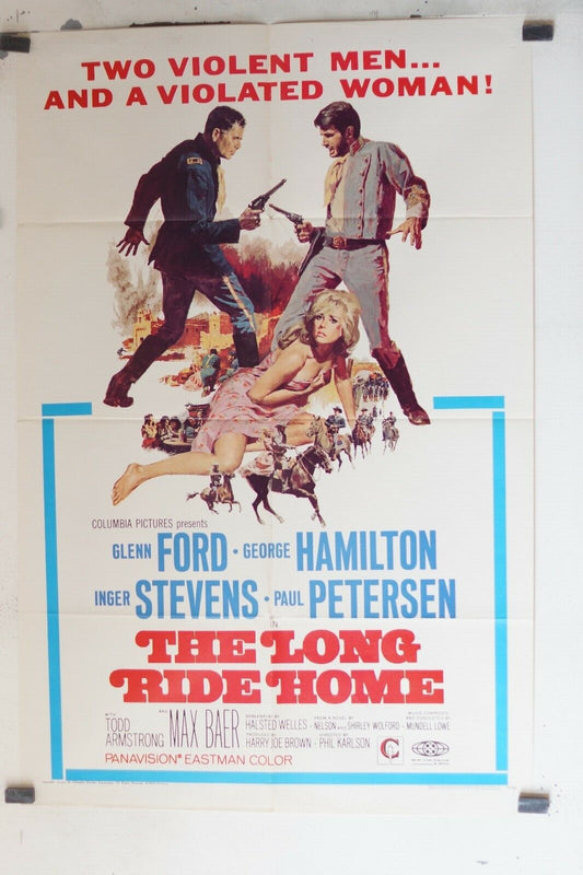 THE LONG RIDE HOME MOVIE POSTER ORIGINAL 69x103, Phil Karlson, Glenn Ford 