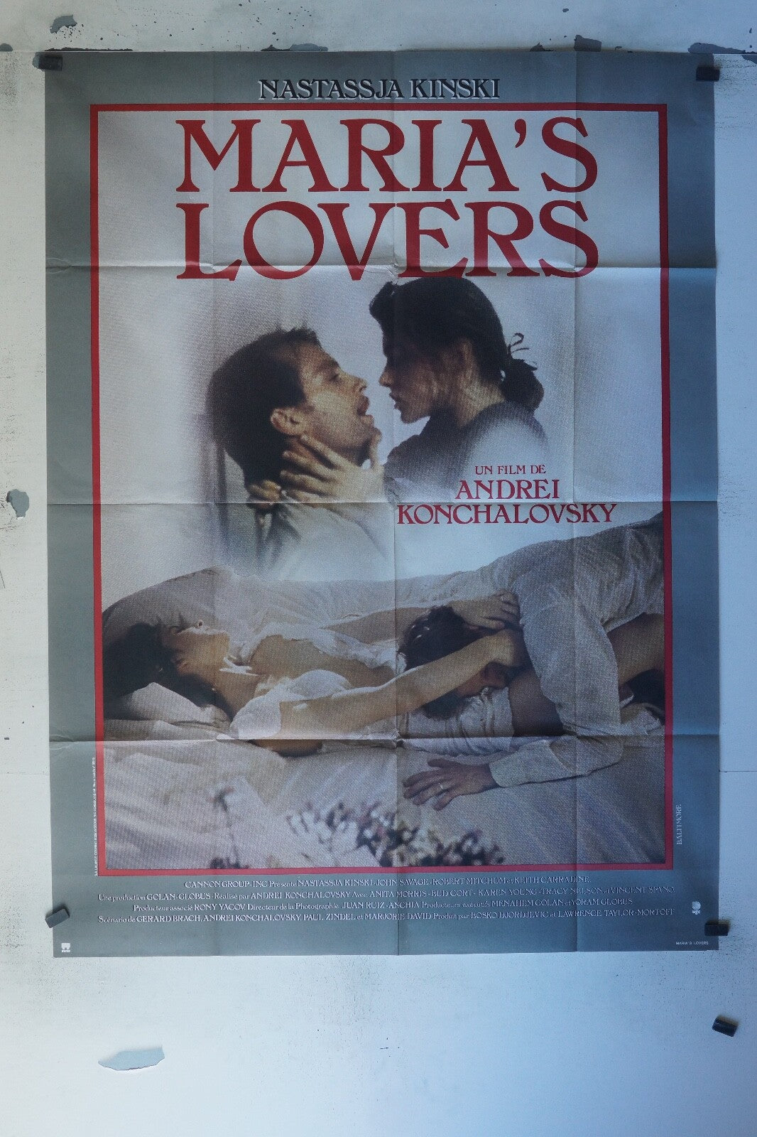 MARIA’S LOVER MOVIE POSTER ORIGINAL 120x160 NASTASSKA KINSKI