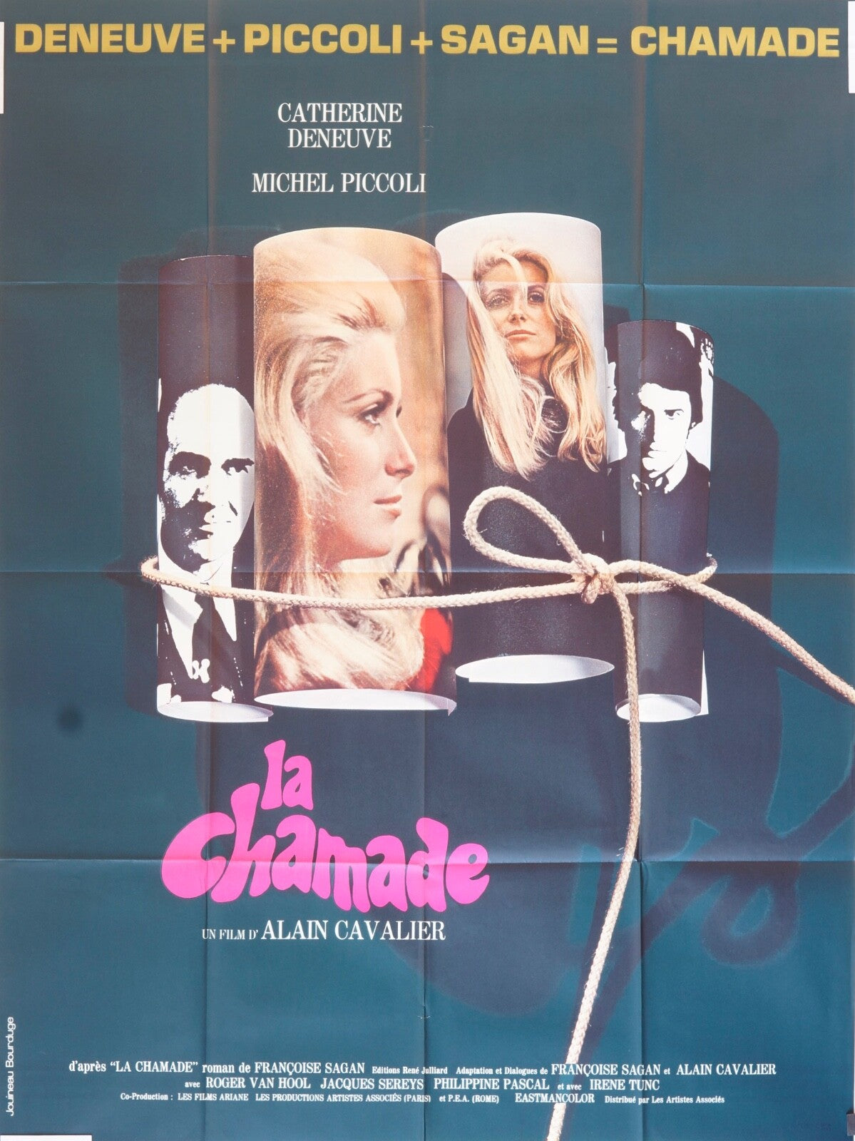 LA CHAMADE MOVIE POSTER ORIGINAL 120x160 DENEUVE, PICCOLI
