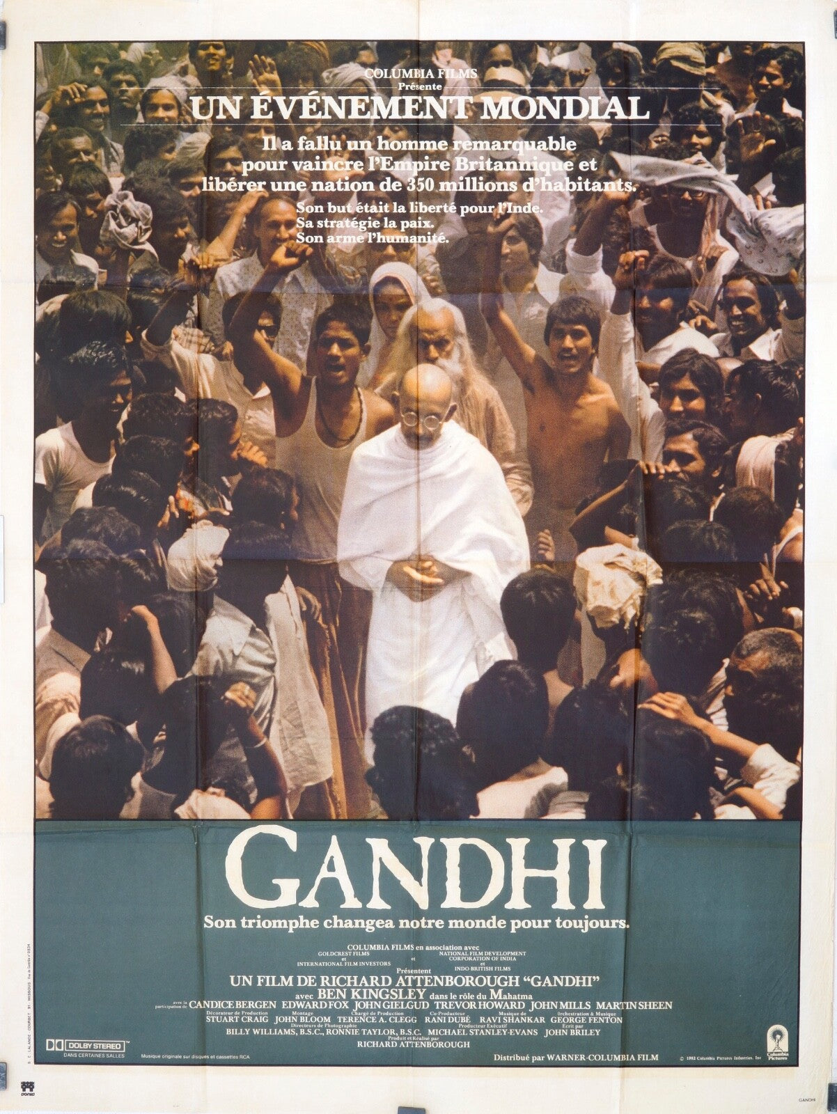 GHANDI MOVIE POSTER ORIGINAL 120x160