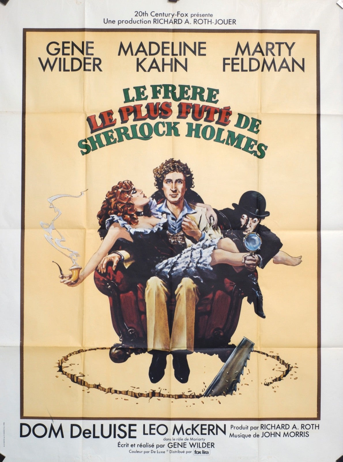LE FRÈRE LE PLUS FUTÉ DE SHERLOCK HOLMES MOVIE POSTER ORIGINAL 120x160