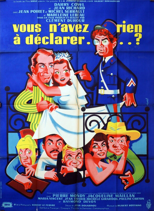 VOUS N’AVEZ RIEN À DÉCLARER… ? POSTER ORIGINAL 120x160 DARRY COWL