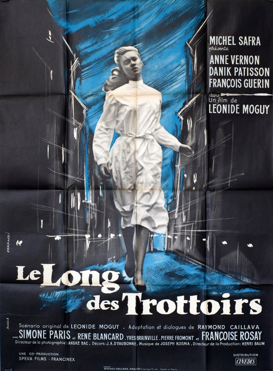 LE LONG DES TROTTOIRS MICHEL SAFRA MOVIE POSTER ORIGINAL 120x160