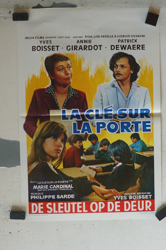 LA CLÉ DE LA PORTE MOVIE POSTER ORIGINAL (55X37) YVES BOISSET