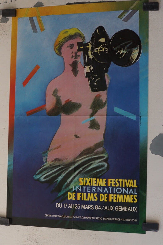 FESTIVAL INTERNATIONAL DE FILMS DE FEMMES, EDITIONS 1984, VINTAGE MOVIE POSTER