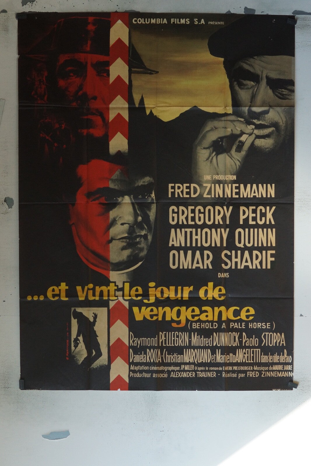 ET VINT LE JOUR DE VENGEANCE MOVIE POSTER ORIGINAL 120x160 FRED ZINNEMANN