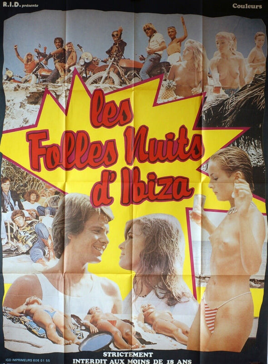 LES FOLLES NUITS D’IBIZA POSTER ORIGINAL 120x160