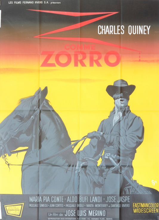 Z COMME ZORRO MOVIE POSTER ORIGINAL (120X160) CHARLES QUINEY