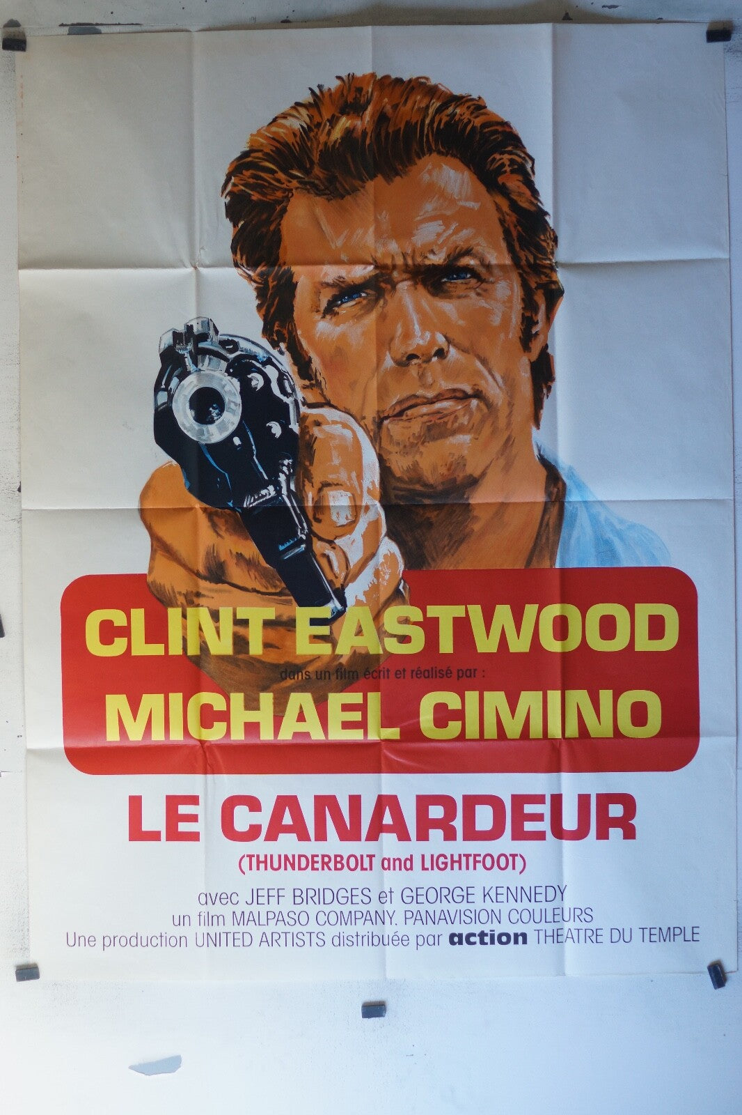 CANARDEUR (LE) MOVIE POSTER 120X160 Clint Eastwood , Jeff Bridges 