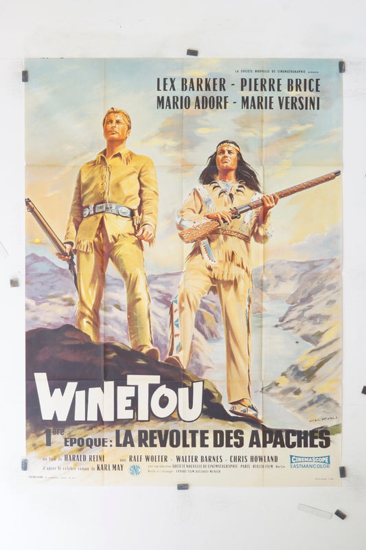 WINETOU LEX BARKER 120x160 ORIGINAL MOVIE POSTER