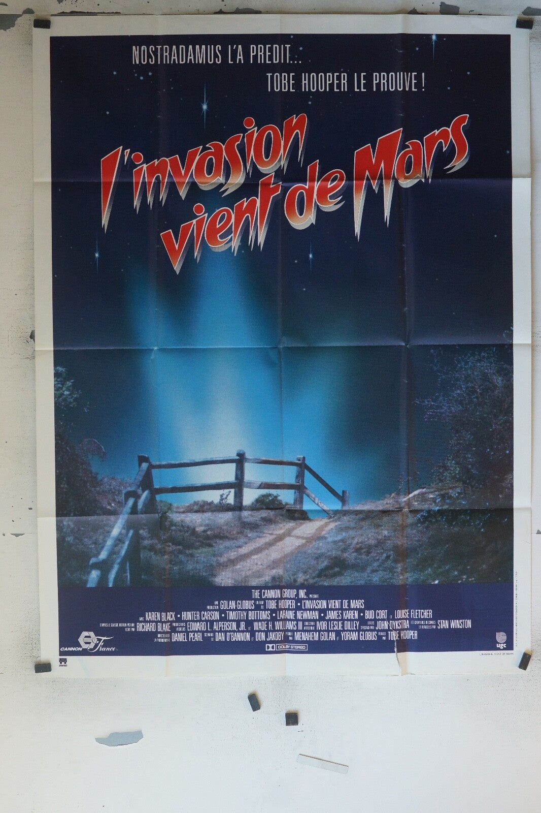 L’INVASION VIENT DE MARS MOVIE POSTER ORIGINAL 120x160 PHILIPPE NOIRET