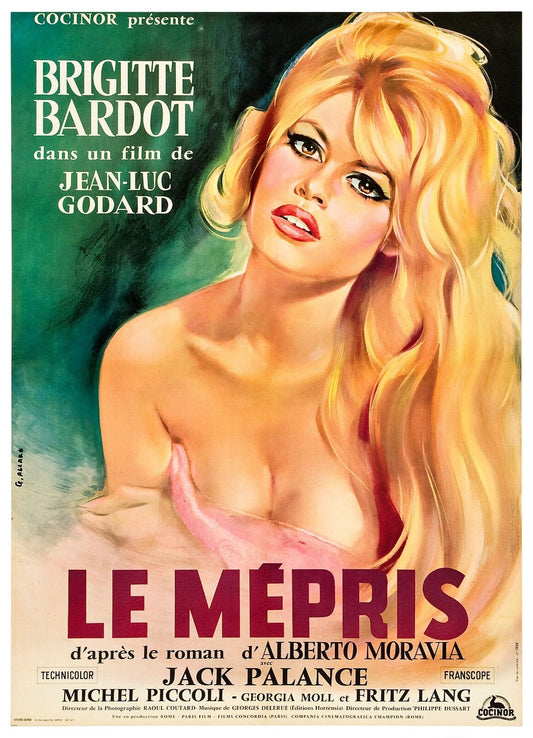 MÉPRIS MOVIE POSTER (60X80) BRIGIDE BARDOT, JEAN LUC GODARD