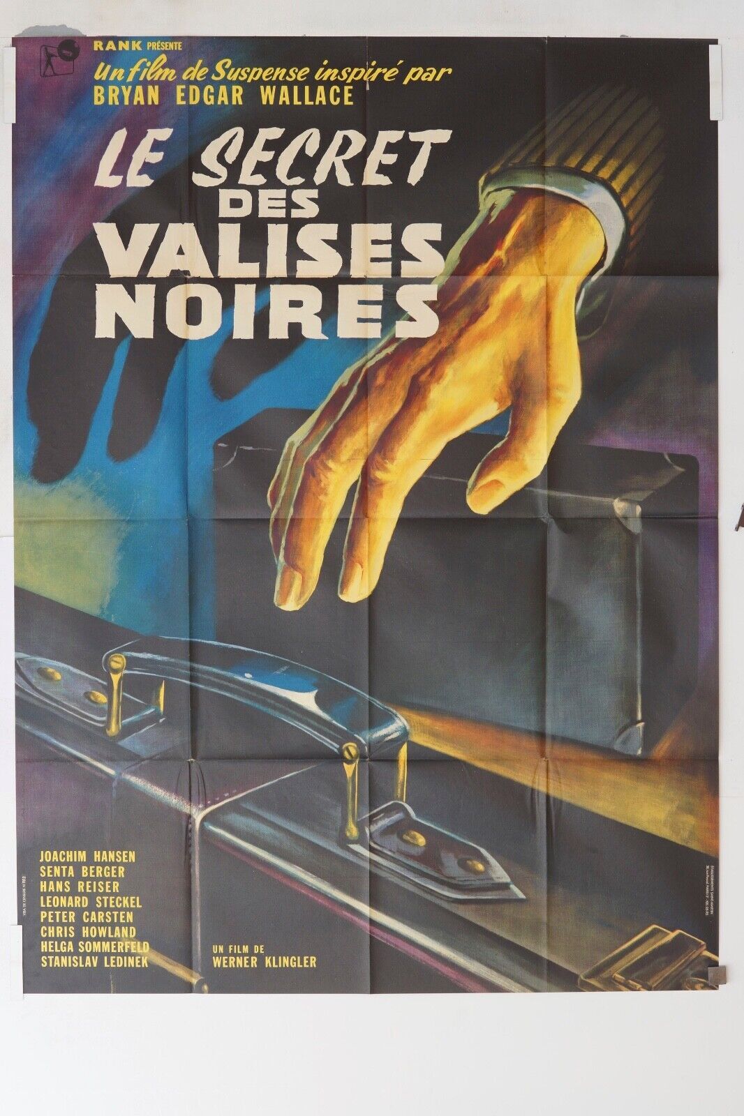 LE SECRET DES VALISES NOIRES MOVIE POSTER ORIGINAL 120x160  JOACHIM HANSEN