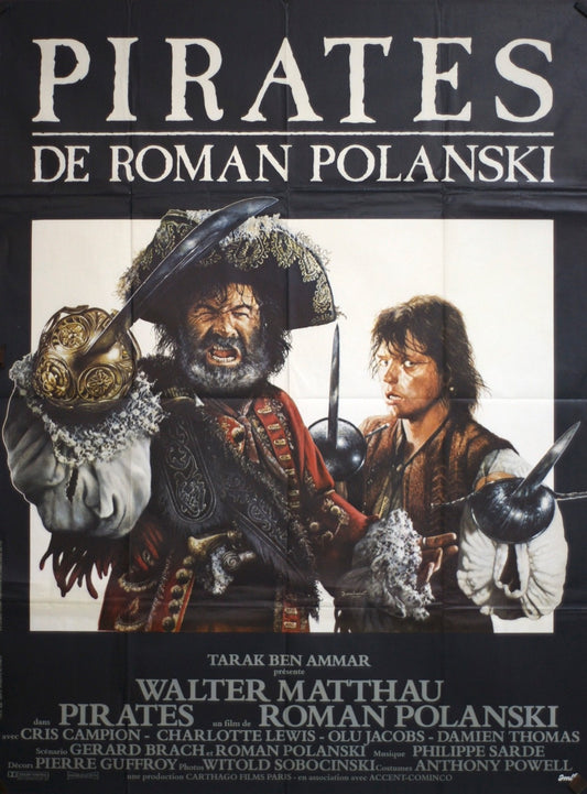 PIRATES   ROMAN POLANSKI ORIGINAL MOVIE POSTER 120x160