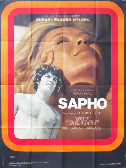 SAPHO MOVIE POSTER ORIGINAL 120x160 MARINA VLADY