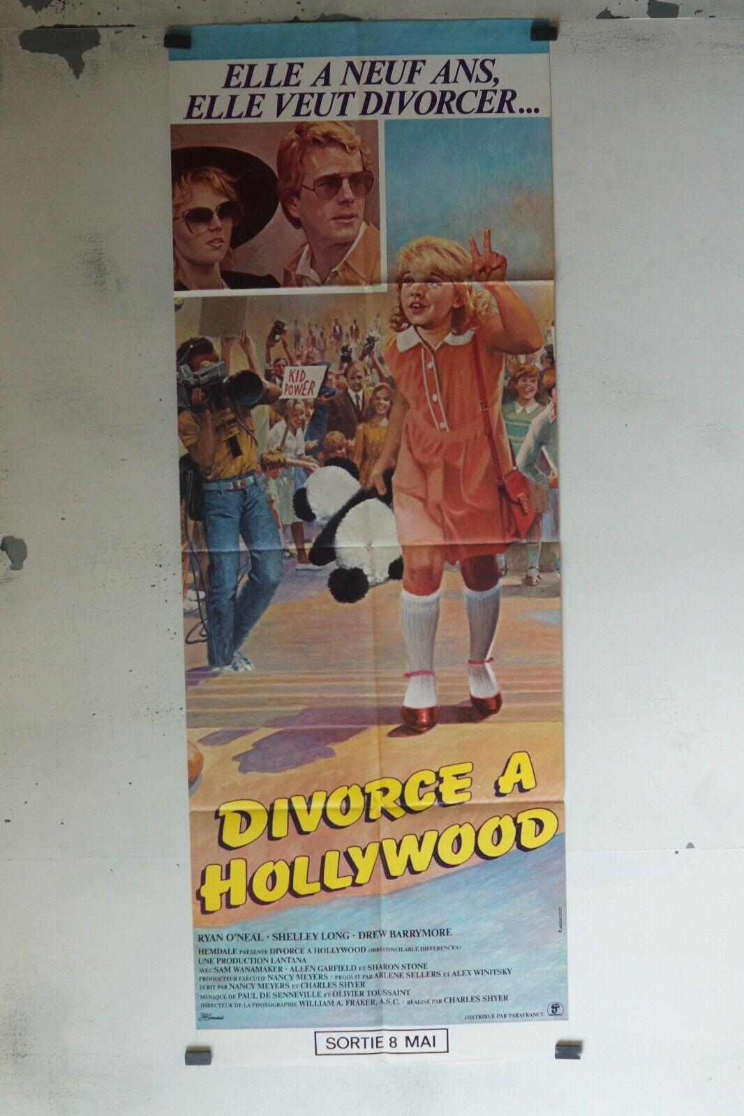 DIVORCE A HOLLYWOOD MOVIE POSTER ORIGINAL 60x160 RYAN O’NEAL