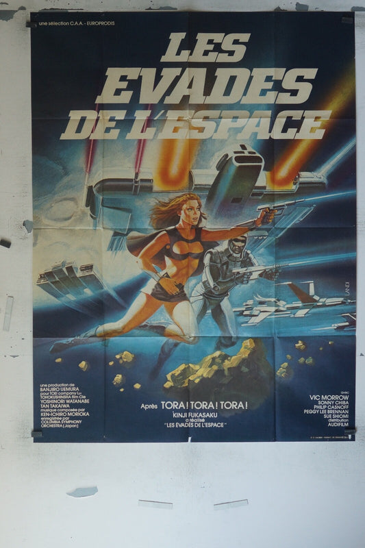 LES ÉVADÉS DE L’ESPACE MOVIE POSTER ORIGINAL 120x160 VIC MORROW, SONNY CHIBA