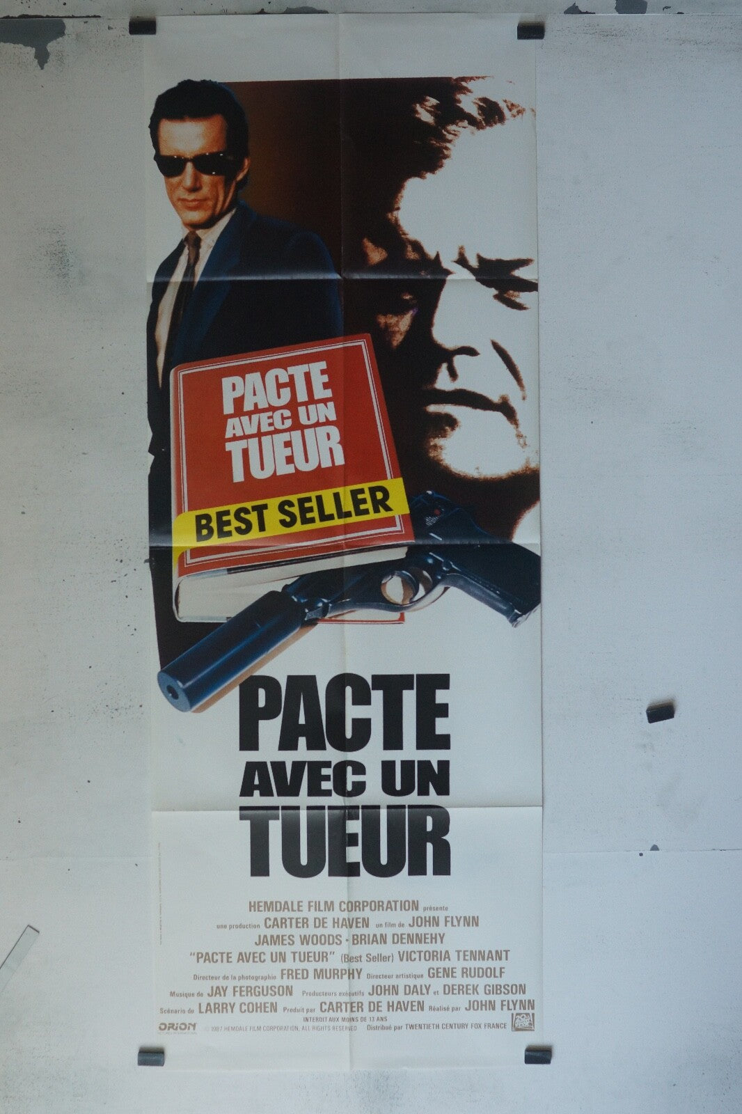 PACTE AVEC UN TUEUR MOVIE POSTER ORIGINAL 60x160 JAMES WOOD