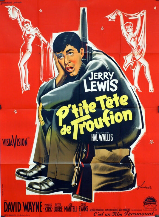 P’TITE TÊTE DE TROUFION MOVIE POSTER ORIGINAL 120x160 EDDIE ALBERT