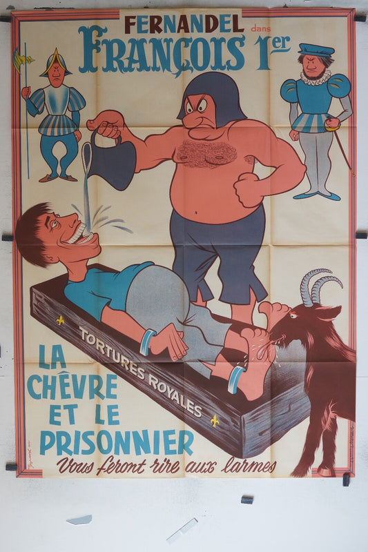 FRANCOIS 1ER MOVIE POSTER ORIGINAL 120x160, Fernandel 