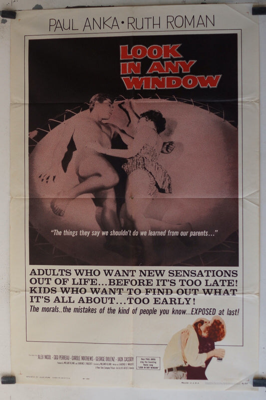 LOOK IN ANY WINDOW 70x100 ORIGINAL MOVIE POSTER ALEX NICOL, GIGI PERREAU