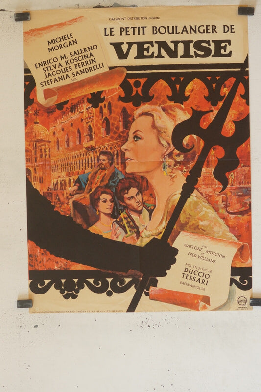LE PETIT BOULANGER DE VENISE MOVIE POSTER ORIGINAL (60X80) MICHELE MORGAN